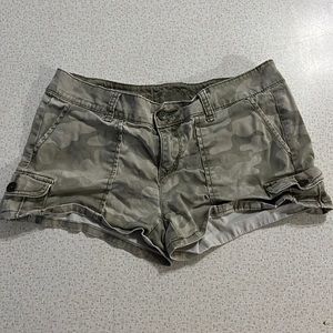 Camouflage cargo shorts